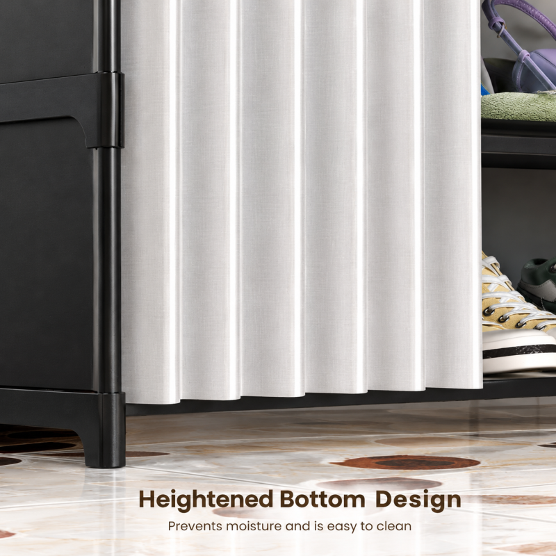 7 Layer Shoe Rack With Curtain