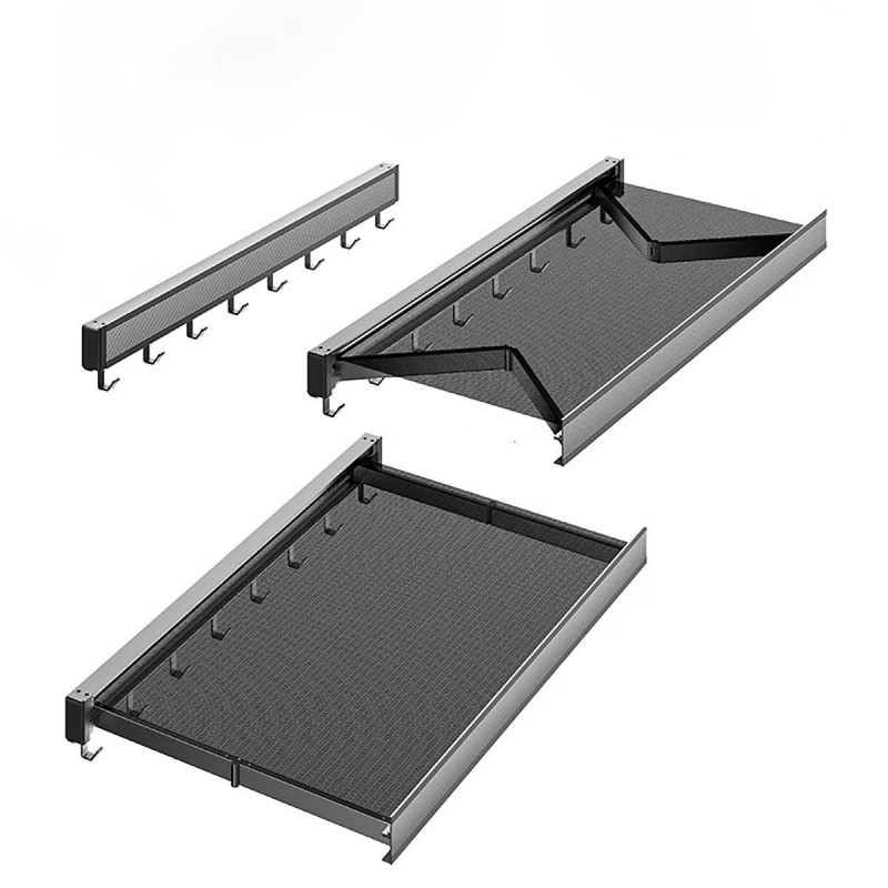 Space Saving wall Mounted Cloth Drying Rack With Hook