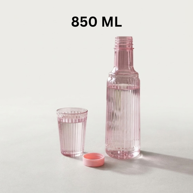 Pascal Aura Bottle with Drinking Glass 850ml