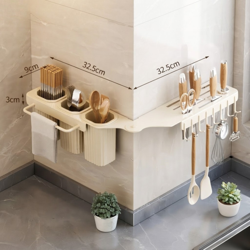 Multifunctional Metal Storage Shelf Organiser for Home and Kitchen