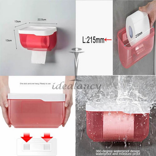 Tissue Roll Holder Adhesive Wall Mounted