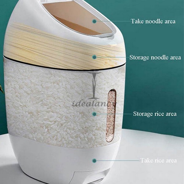 Rice Storage Dispenser - 10 KG Capacity