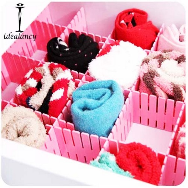 Drawer Divider 4 Strips Adjustable Drawer Organizer