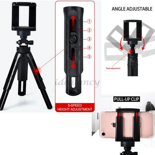Portable Mini Tripod Holder Stand 360 Degree Rotation