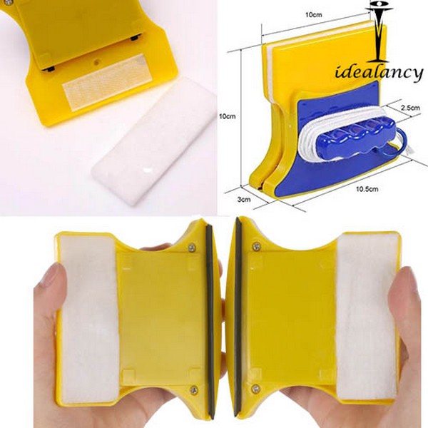 Window Wiper Glass Cleaner Double Side Magnetic