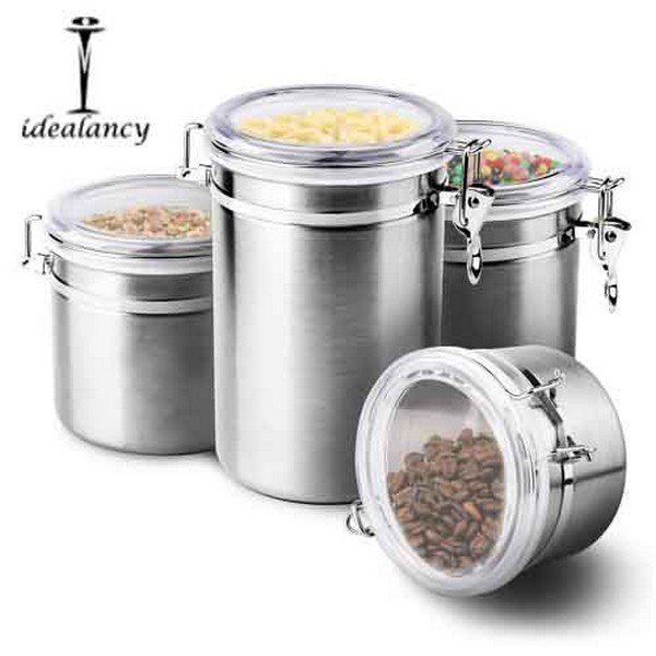 4 Pcs Airtight Canister Set