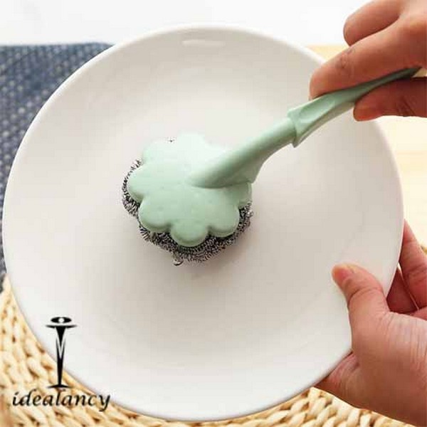 Wire Ball Brush With Long Handle