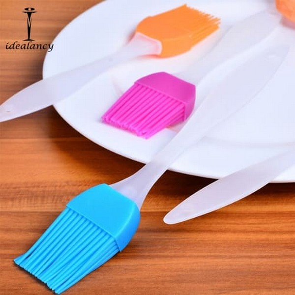 Silicone Oil Brush With Crystal Handle