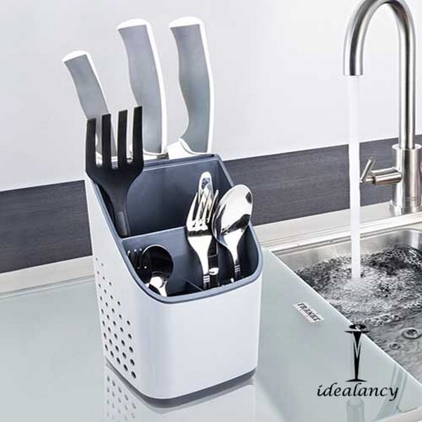 Table Top Cutlery Holder with Drainage