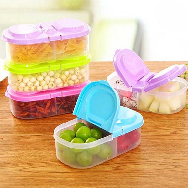 Food Container Box 2 Partition