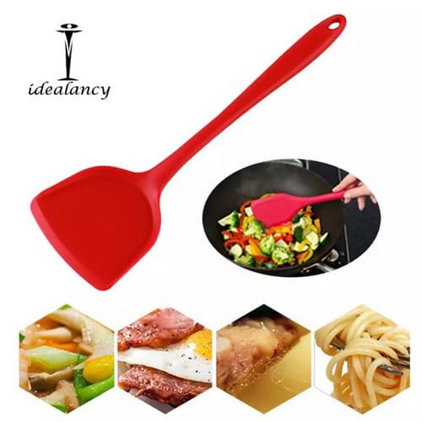 Non-Stick Solid Silicone Stir Fry Turner