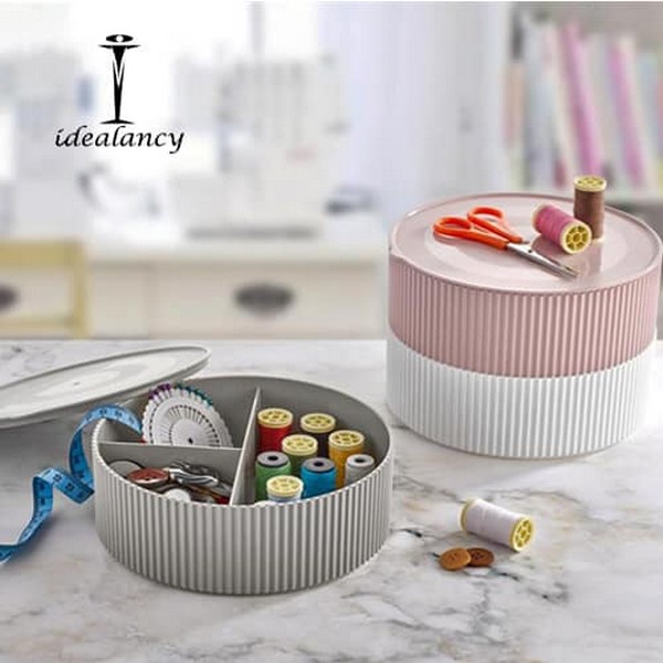 Round Stackable Organizer 3 Compartment