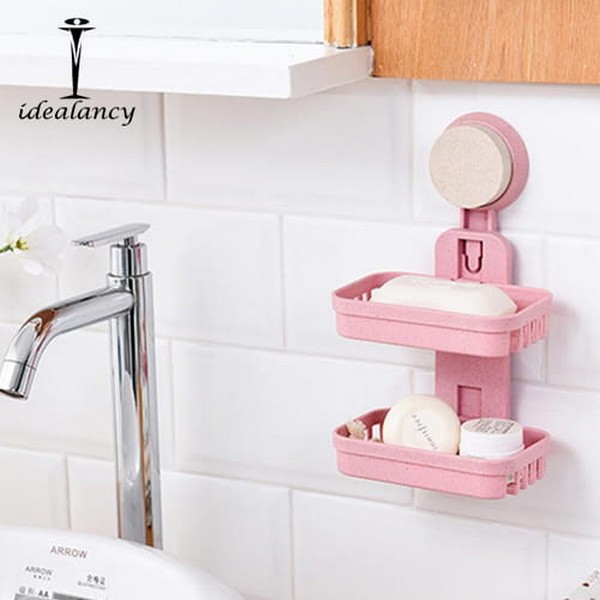 Double Layer Soap Holder Suction Cup