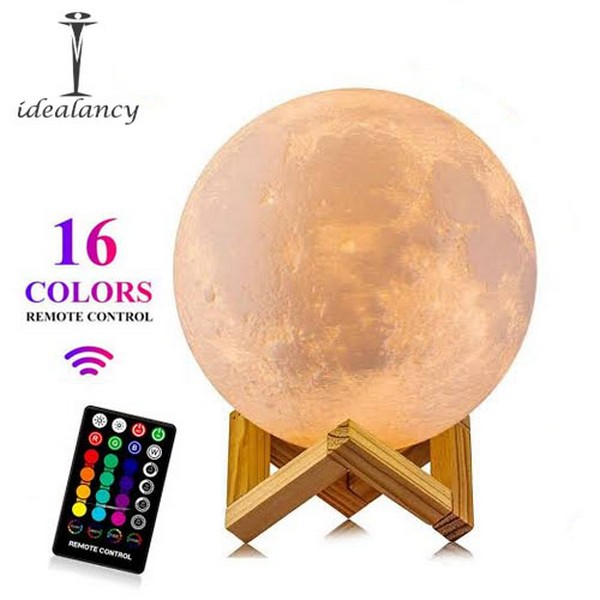 16 colours 3D Moon Night lamp