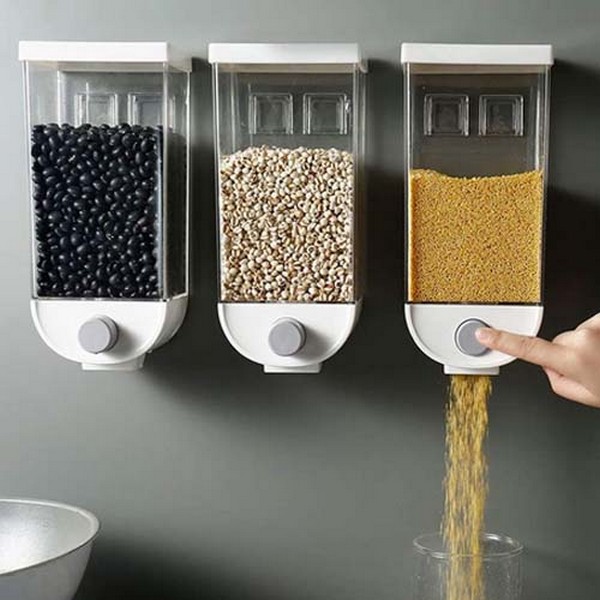 Cereal Grain Dispenser Wall Mounted 1.5 LTR