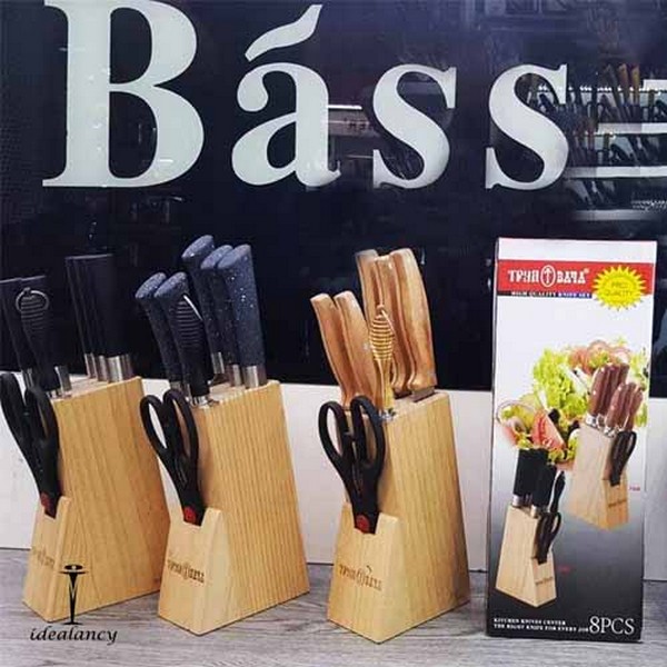 7 Pcs Knife Set with Wooden Stand