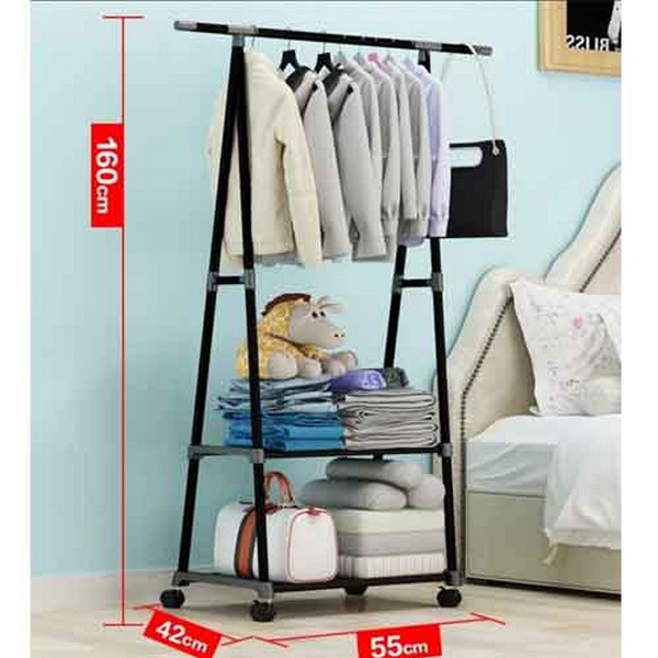 Triangle Stand Cloth Organizer with Wheels