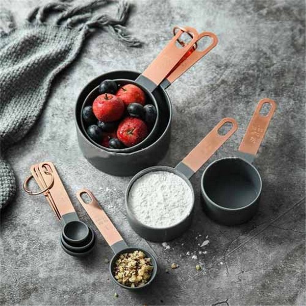 8 Pcs Measuring Cups & Spoons Set with Scale