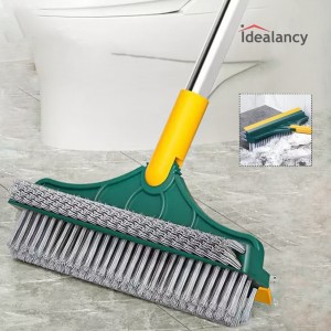 3 In 1 Floor Scrub Brush With Long Telescopic Handle