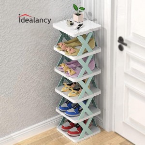 5 Layer Foldable Shoe Rack  X Type