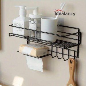 Bathroom Storage Shelf With Soap Dish