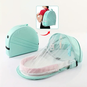 Foldable Baby Bed Nest With Mosquito Net & Toy
