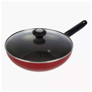 Prestige Classique 26cm Wok/Karahi Non-Stick Pan with Lid