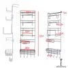 5-Tier Multi-Functional Storage Shelf For Hanging On The Fridge