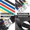11Pcs Fitness Resistance Bands Set
