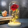 LED Light Lamp Foil Flower In Glass Cover