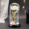 LED Light Lamp Foil Flower In Glass Cover