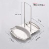Lid and Spoon Stand Holder Stainless Steel