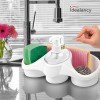 Sponge Holder and Soap Dispenser Sink Organizer