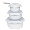 3Pcs Microwave Plastic Boxes Set