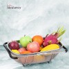 Over The Sink Colander Strainer Basket Stainless Steel