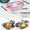 Over The Sink Colander Strainer Basket Stainless Steel
