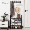 Multifunctional 4 Layers Shoe & Coat Rack