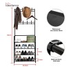 Multifunctional 4 Layers Shoe & Coat Rack