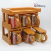 Master Chef Spice Rack With 6 Jars Set