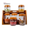 Spice Rack With 6 Airtight Jars