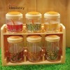 Spice Rack With 6 Airtight Jars