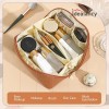 Large Capacity Leather Travel Cosmetic Bag