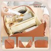 Large Capacity Leather Travel Cosmetic Bag