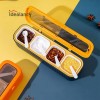 4 Grids Seasoning Storage Box With Spoon