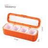 4 Grids Seasoning Storage Box With Spoon