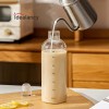Glass Water Bottle With Time Marker
