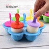 Silicone Ice Cream Popsicle Mold 7 Holes