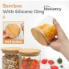 Storage Jar With Bamboo Lid -320ML