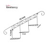 Staircase Floral Display Wall Basket