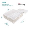 Undergarments White Stripes Organizer Box With Lid